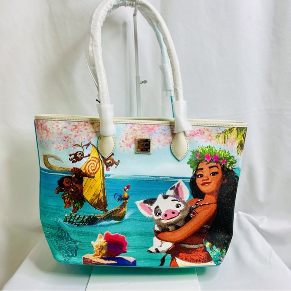 SOLD Dooney & Bourke x Disney Dream Big Princess Moana Large Tote Bag NWT - Picture 2 of 8